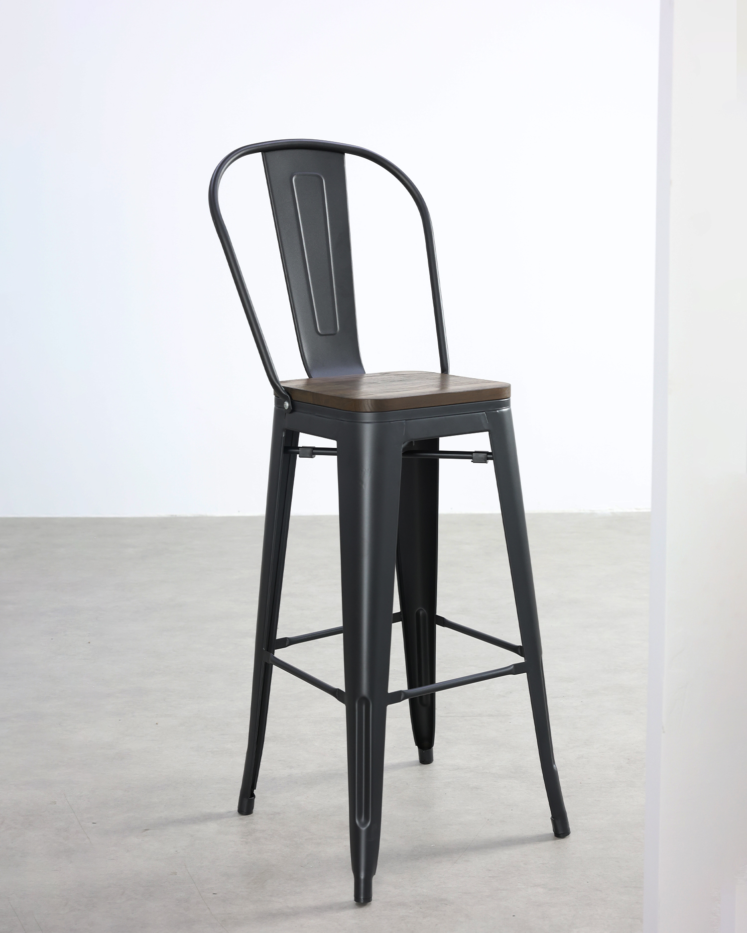 Retro musta ruokasalituolit Retro musta ruokasalituolit