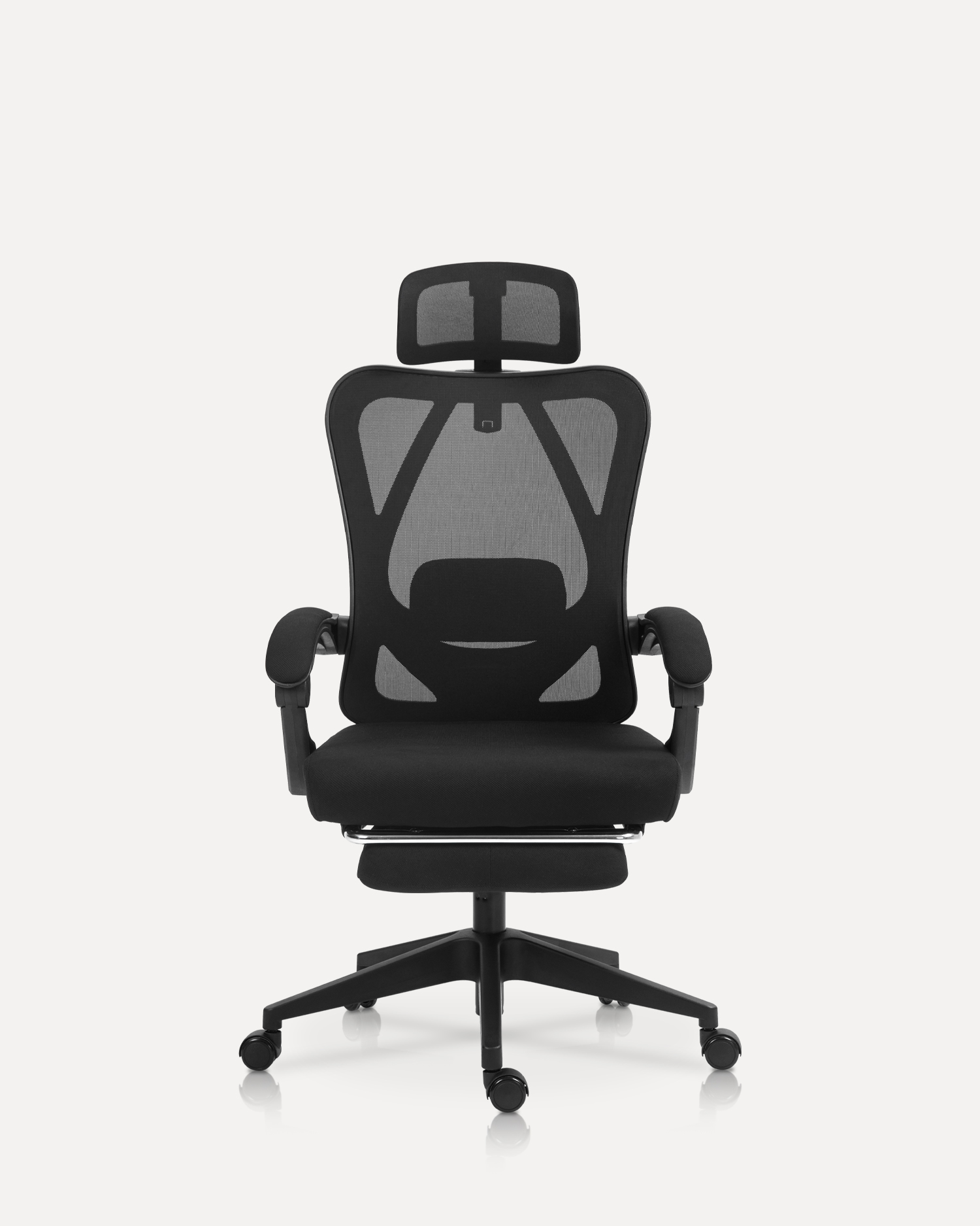 Lepotoimistotuoli jalkatuella Lepotoimistotuoli jalkatuella